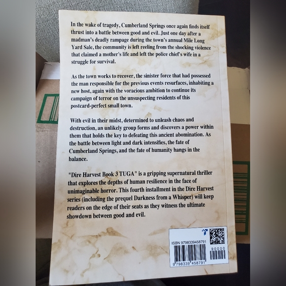 New *Signed TUGA Dire Harvest Book 3 By Robert Ferencz | Pic While Signing - Picture 3 of 5